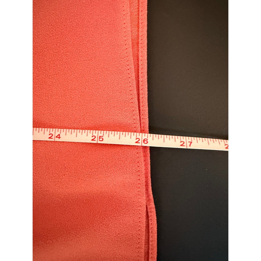 Ann Taylor Tank Top Women Large Navy Coral Orange Colorblock Racerback Blouse - Picture 5 of 8